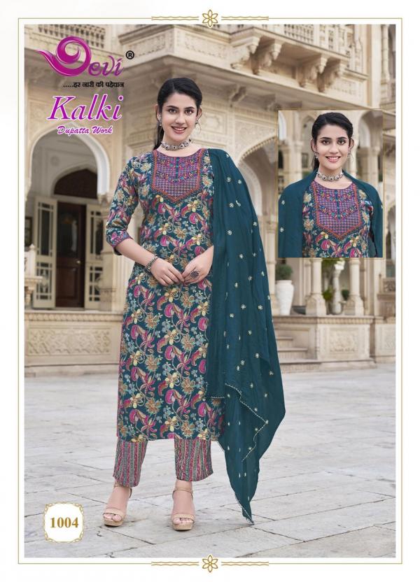 Devi Kalki Vol 1 Rayon Kurti Pant With Dupatta Collection